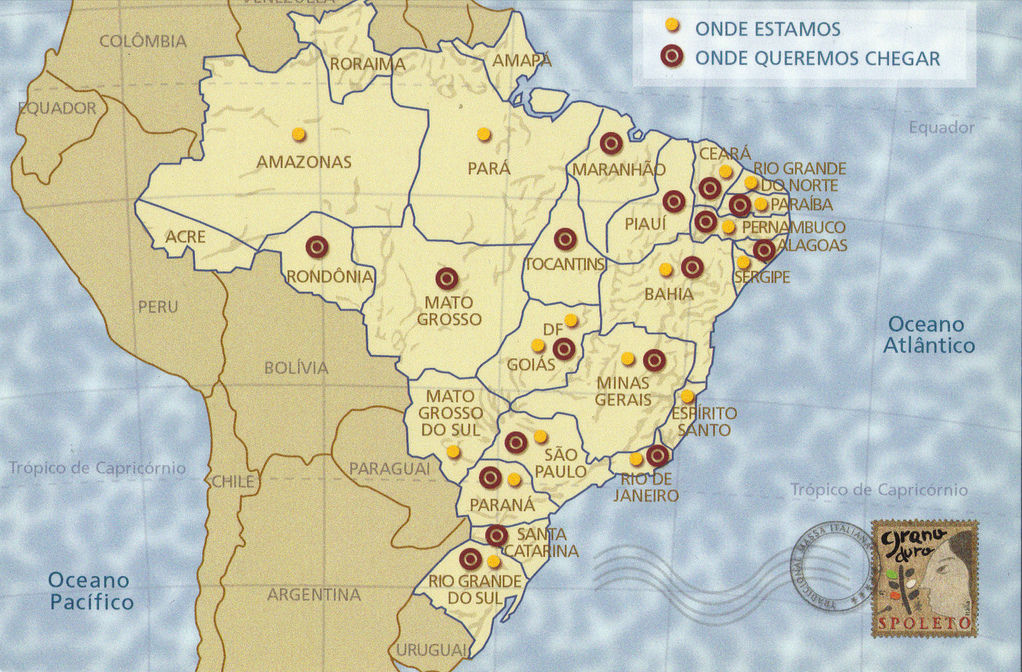 Brazil-Spoleto-Restaurant-Map-Ad-Postcard